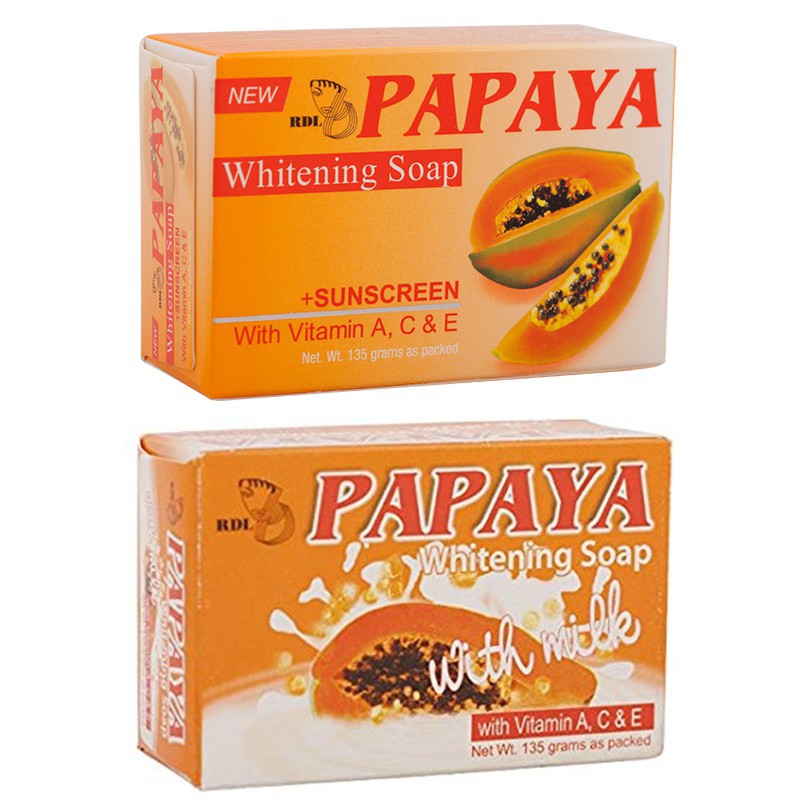 RDL PAPAYA WHITENING SOAP PAPAYA WITH MILK 135gm Shopee Malaysia