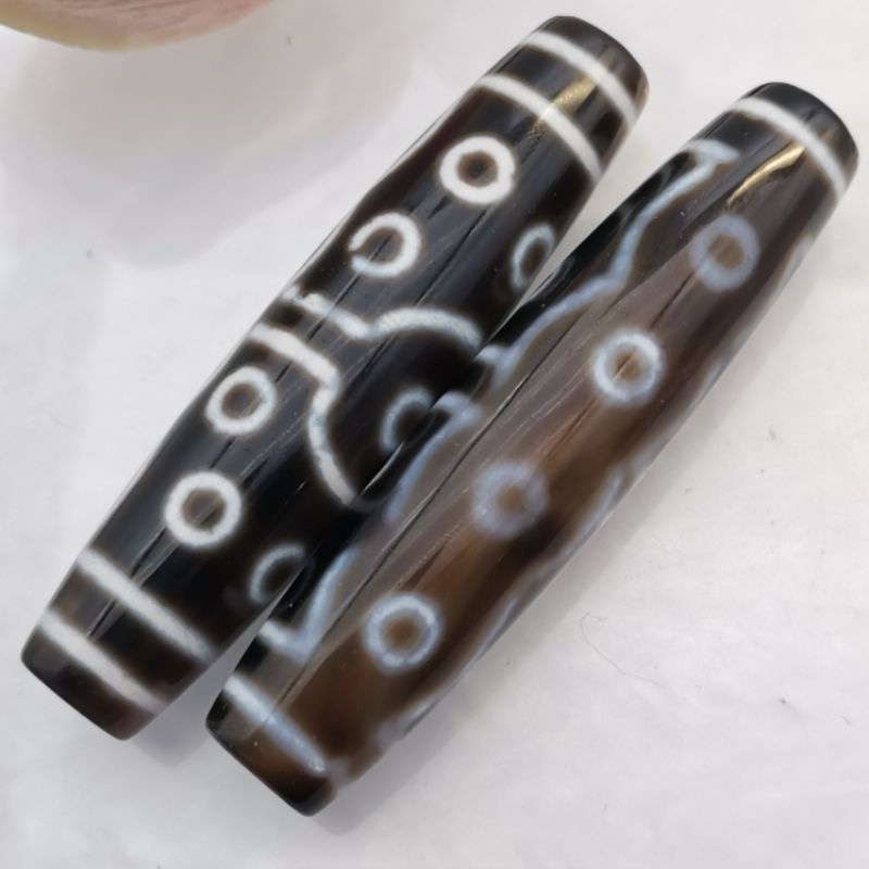 十五眼天珠DIY 68x15mm 15 Eyed Dzi Bead DIY | Shopee Malaysia