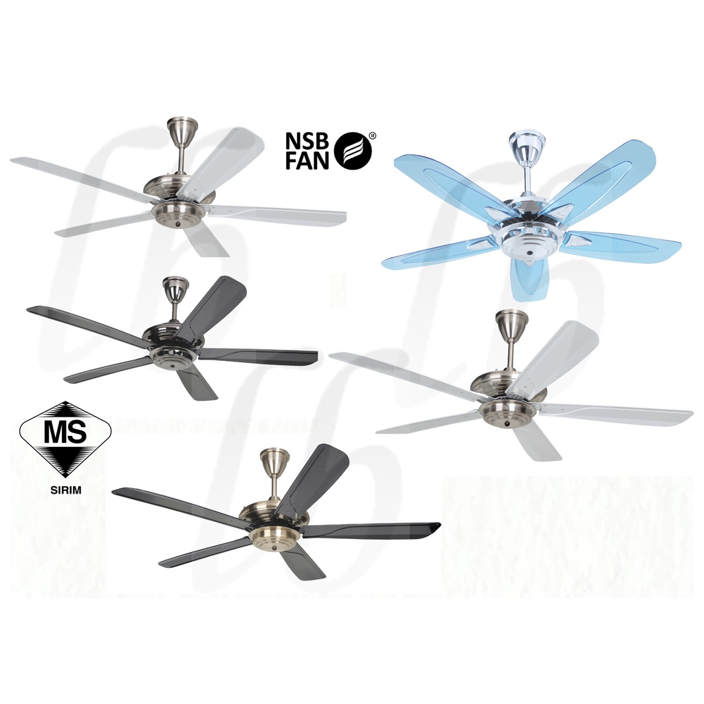 NSB REMOTE CONTROL CEILING FAN 5 Blade VORTEX / XTREME / MAX ( Kipas