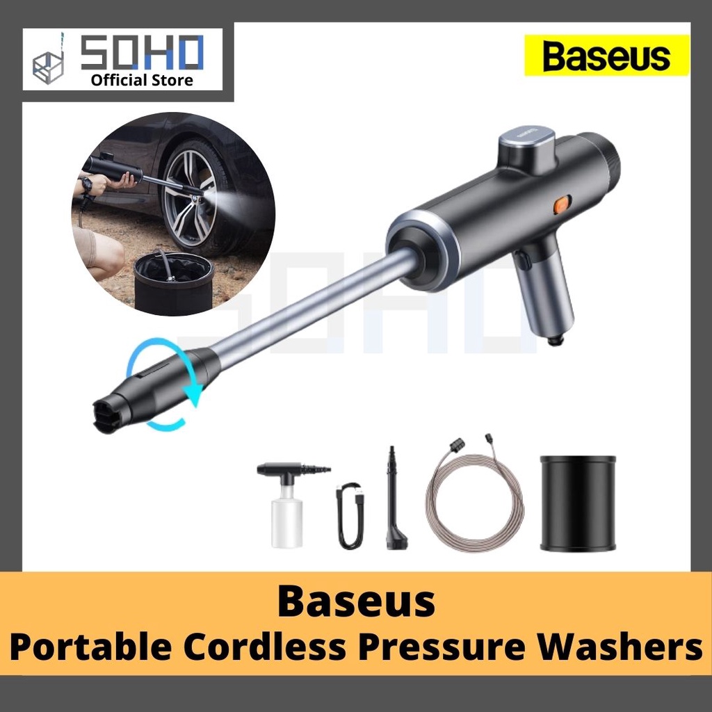 Baseus Car Water Gun High Pressure Cleaner Auto Car Washer Spray Car