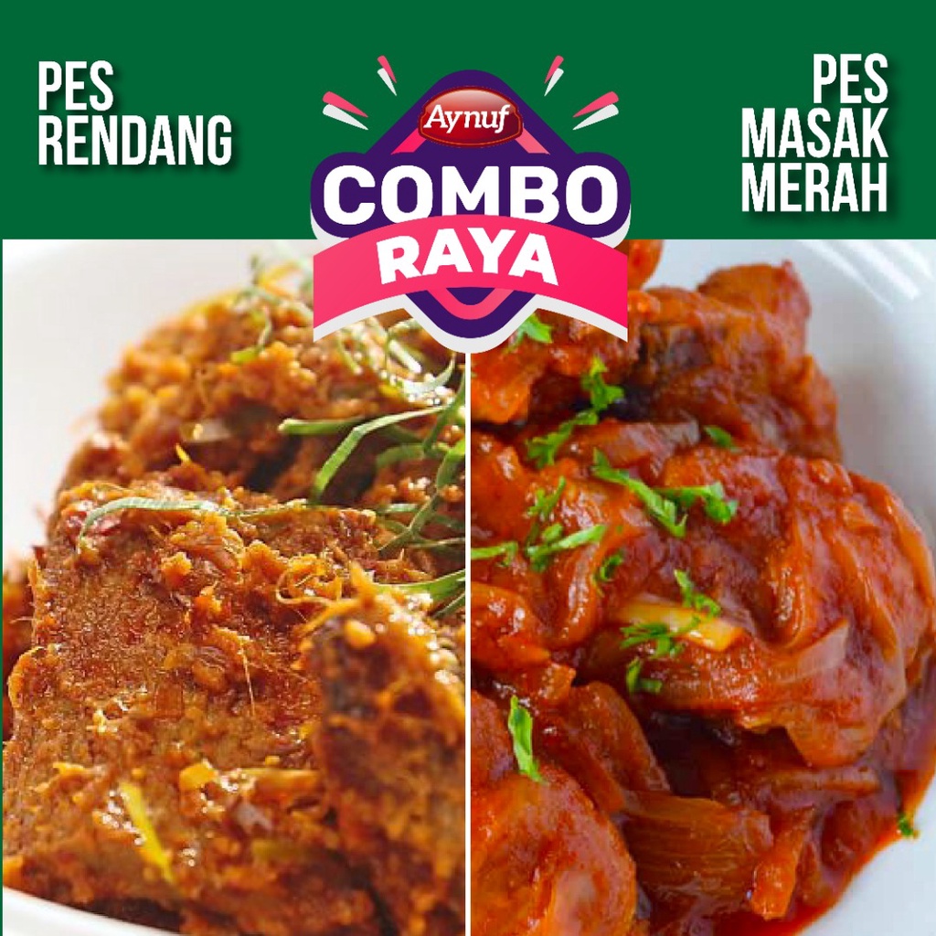 AYNUF COMBO RAYA Rendang Paste & Masak Merah Jimat Halal Paste Cooking ...