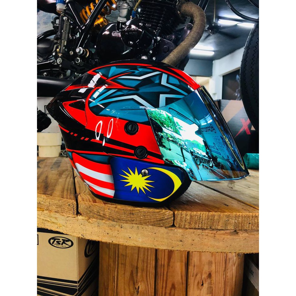 TSR Bettle Petronas Malaysia Merdeka Edition Helmet For Yamaha Honda ...