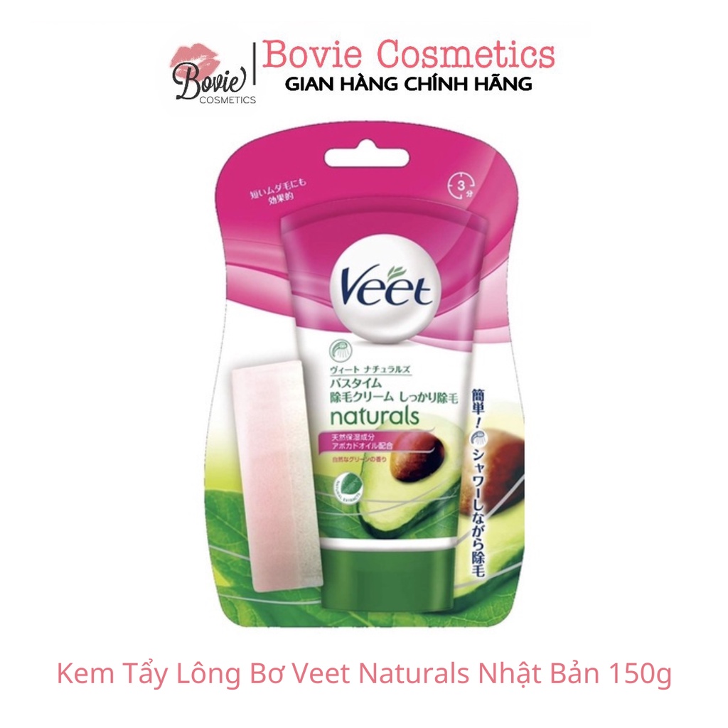 Veet Naturals Japanese Avocado Hair Removal Cream 150g Bovie Shopee