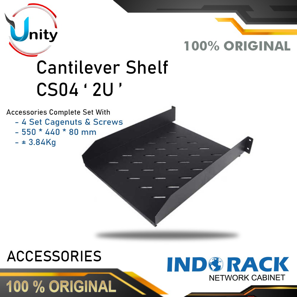 Cantilever Shelf Server Rack 2U Depth 550mm CS04 Indorack | Shopee Malaysia