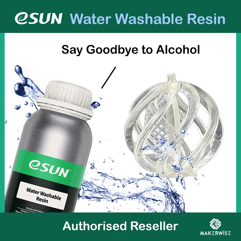 eSUN Water Washable Resin for Photon UV Curing LCD 3D Printer | Shopee ...
