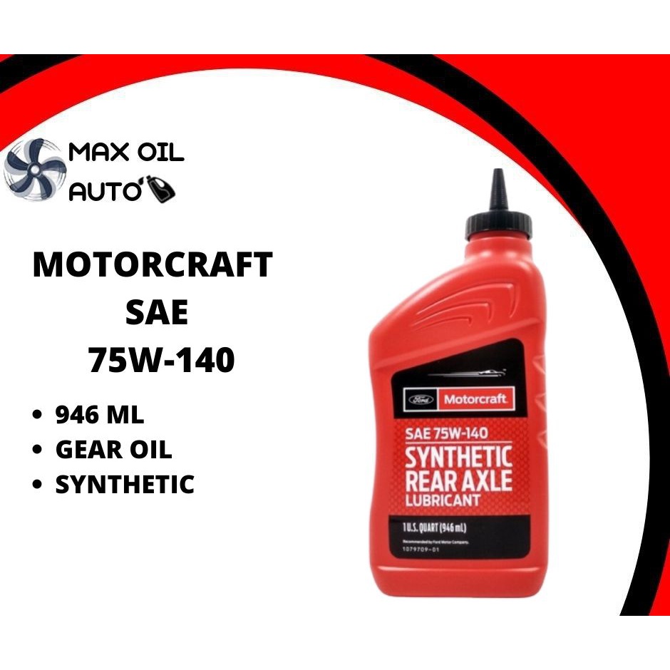 Ford Motorcraft Sae75W140 Synthetic Rear Axle Lubricant Gear Oil Ford