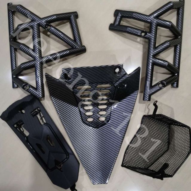 🔥RS150 Set Package 4 In 1🔥side engine carbon+engine cover carbon+Basket ...