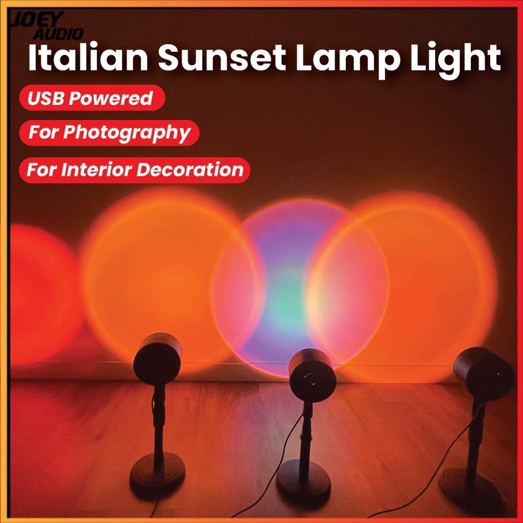 Italian on sale sunset lamp