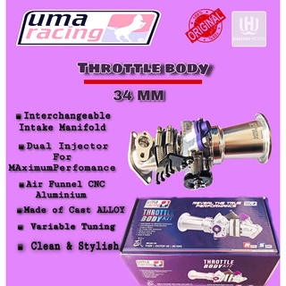 yamaha y15 throttle body 100%original uma racing 34mm trotel body with