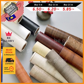Wood Wallpaper 60cm x 1m Self Adhesive Wood Grain Waterproof Wallpaper ...
