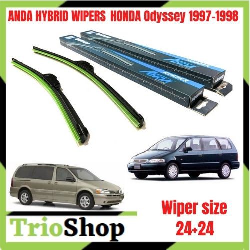 (24+24) ANDA HYBRID WIPERS HONDA Odyssey 19971998 WIPER BLADE BANANA