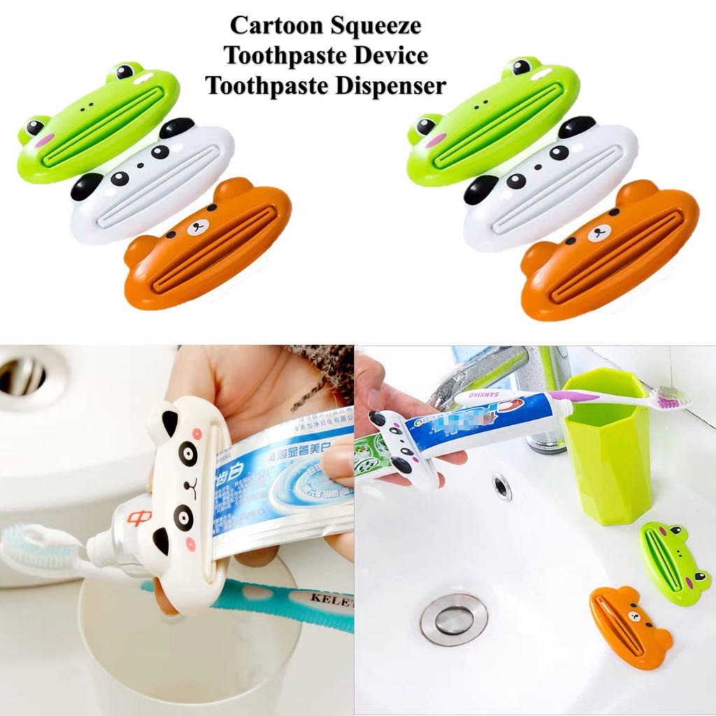 1Pc Creative Cute Cartoon Plastic Easy Toothpaste Tube Dispenser ...