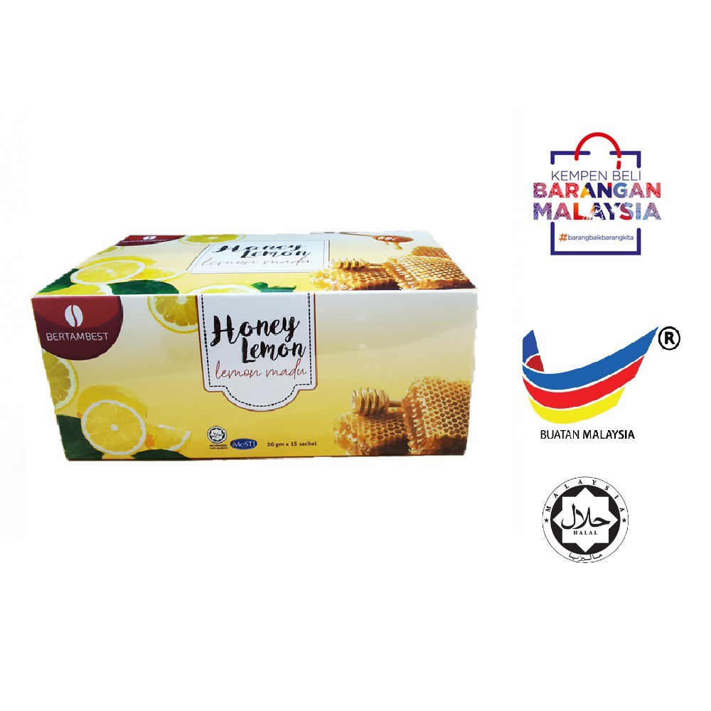 BERTAMBEST Serbuk Madu Lemon Vitamin C ( 15 sacet x 20g) | Shopee Malaysia