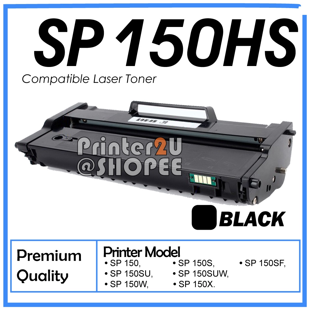 LCL kompatible TonerKartusche 408010 SP150 SP150SU SP150SUW 1500 Seiten Ersatz für Ricoh Aficio SP 150 SP 150SU SP 150SUw SP 150W SP 150S SP 150SF SP 150X F