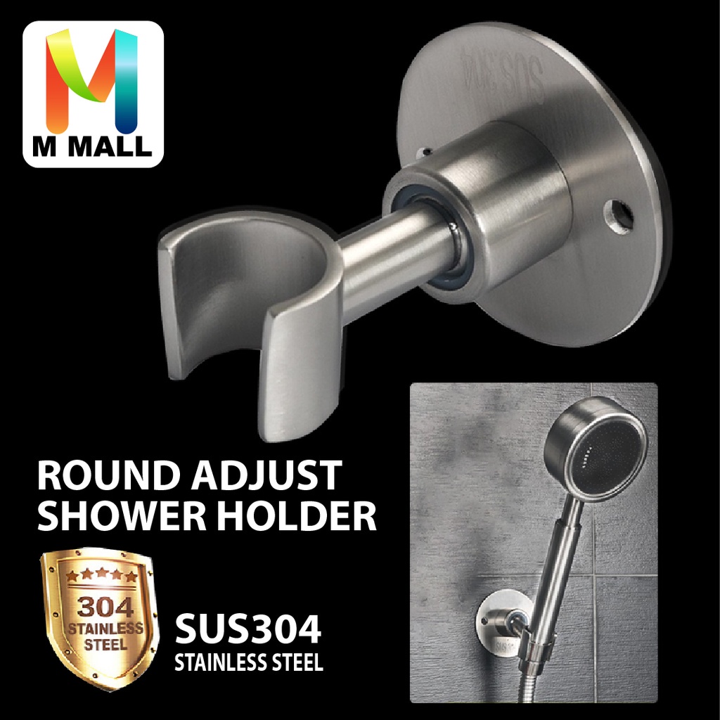 SUS304 STAINLESS STEEL ZQ WALL MOUNTED BATHROOM ROTATABLE ROUND ADJUST