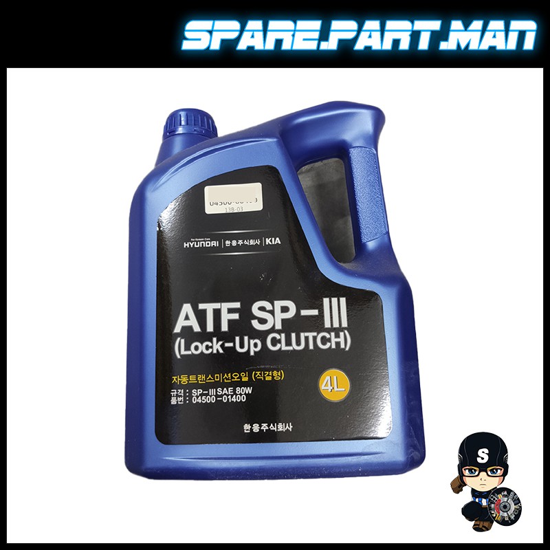 HYUNDAI KIA AUTO TRANSMISSION FLUID ATF SP3 (4 LITRE) (0450000400 ) Shopee Malaysia