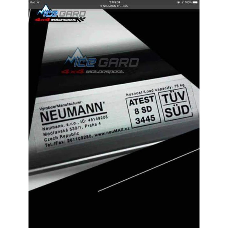 NEUMANN ROOF RACK ISUZU DMAX FORD RANGER TOYOTA HILUX NISSAN NP300 ...