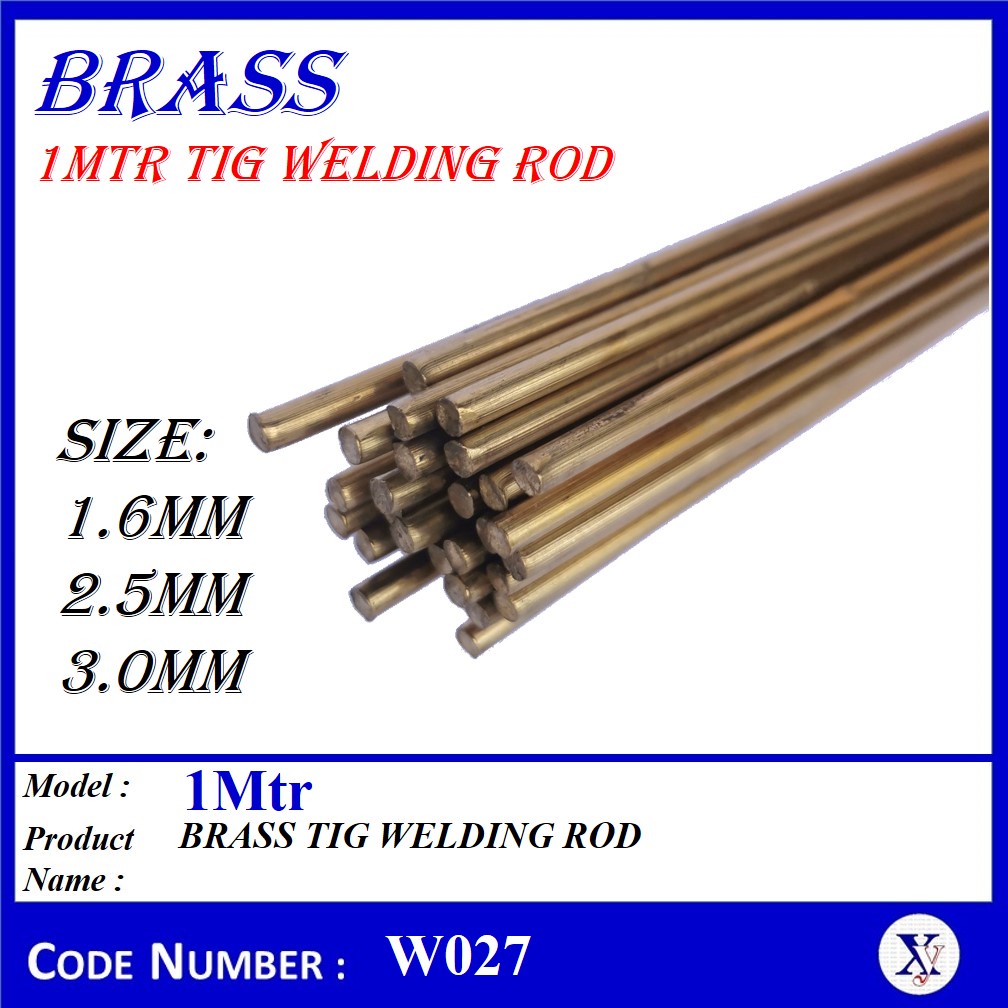 W027 (0.3kg, 0.5kg, 1.0kg) BRASS WELDING ROD 1.6MM / 2.5MM / 3.0MM X