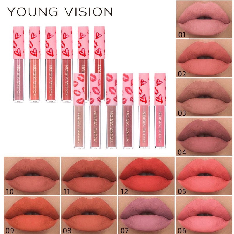 Young Vision Lipstick Matte lip stick lipgloss lip matte comestic ...