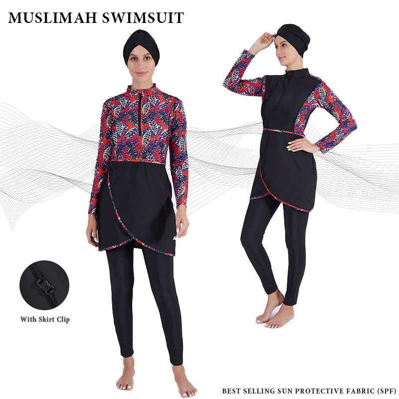 Muslimah Swimming Suit (3 Pcs/M-4XL)