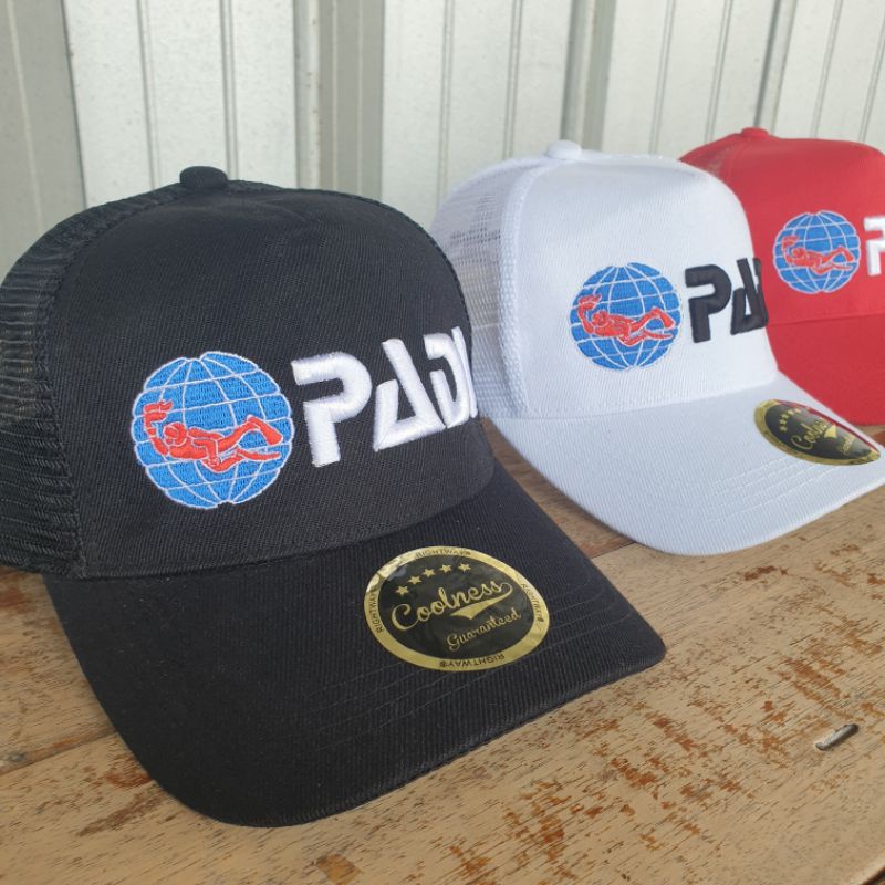 Cap with embroidered 3D PADI logo (Ready Stock) 01. | Shopee Malaysia