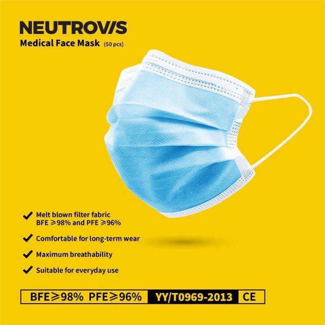 SARAWAK READY STOCK Neutrovis 3ply Disposable Medical Face Mask (50pcs ...