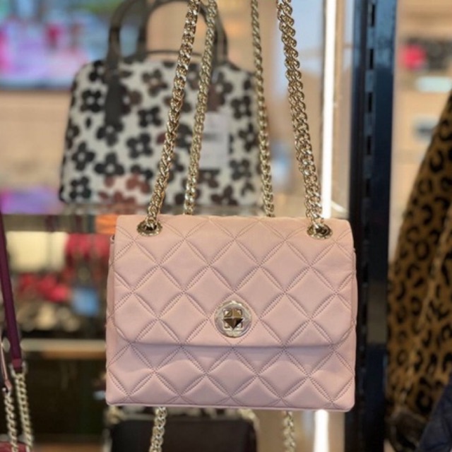 Kate Spade Staci Small Flap Crossbody in Rose Smoke