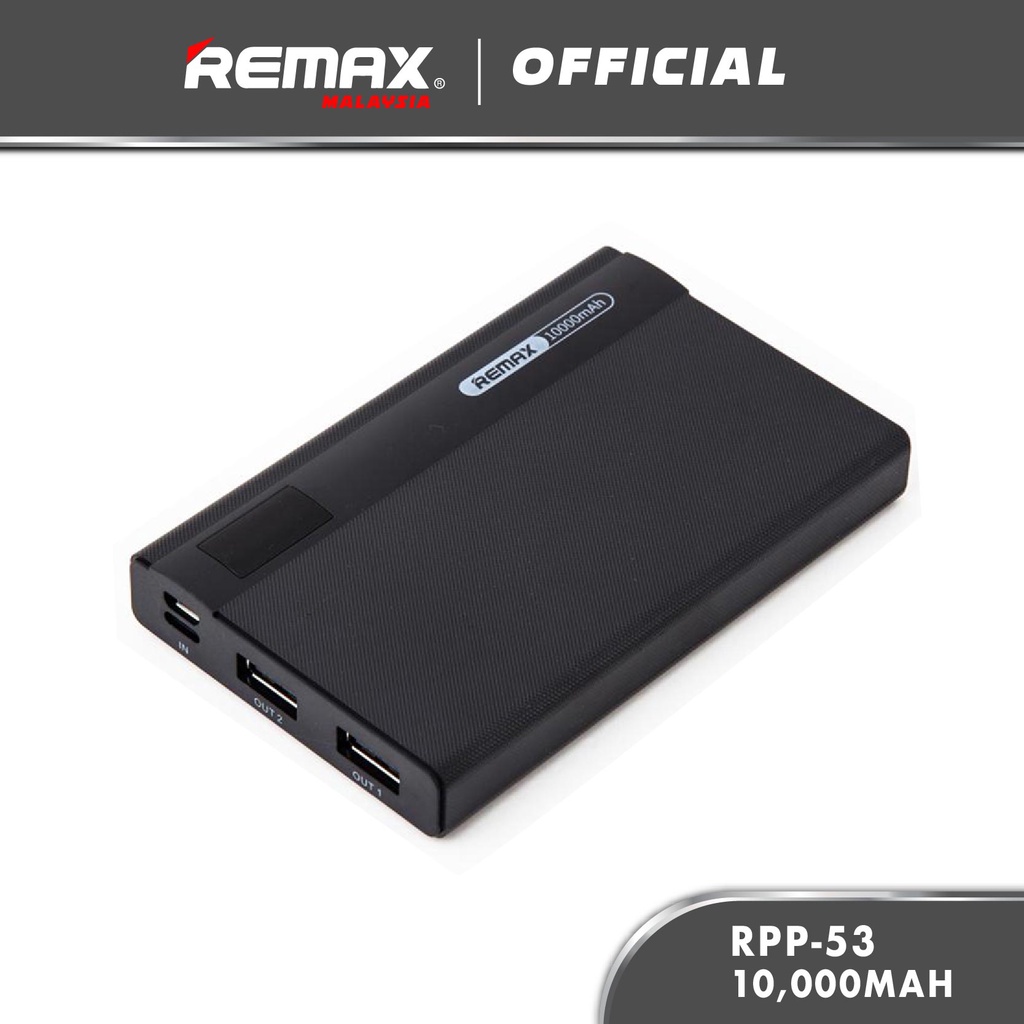 Remax Linon Pro RPP-53 Dual 2 USB Output Ultra Slim Power Bank (2.0A ...