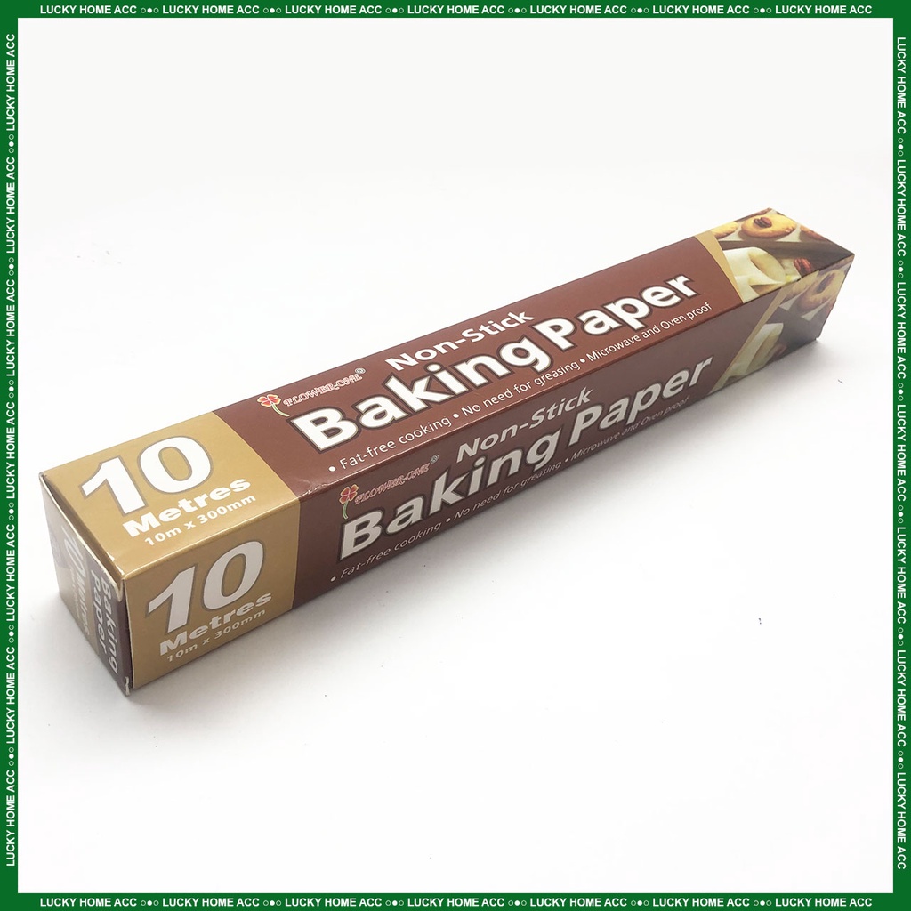 READY STOCK!!! 5/ 10 Meter NonStick Baking Paper FlowerOne Parchment