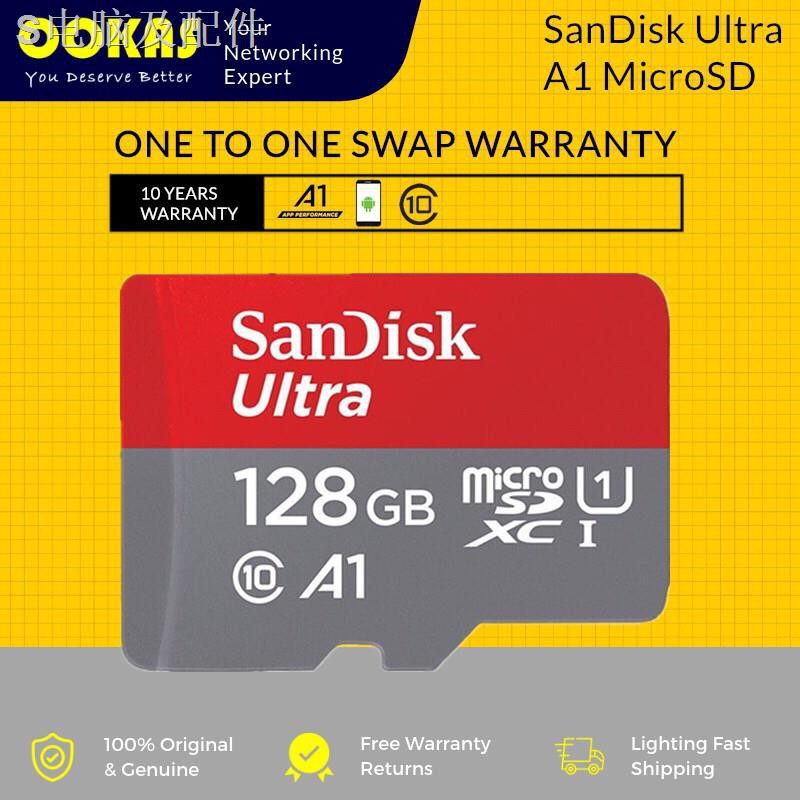 MALAYSIA READY STOCK SanDisk Ultra A1 Class 10 Micro SD Memory Card