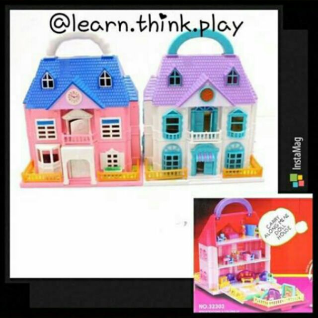 Mini doll sale house set