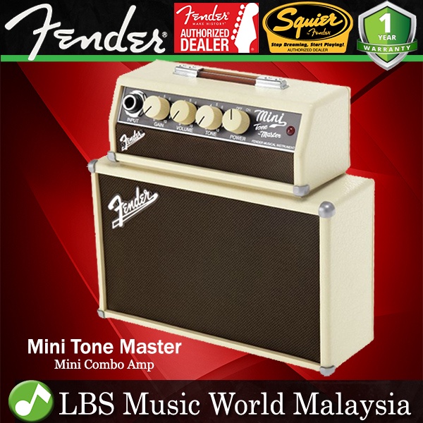 Fender Mini Tone Master 1W 2x2" Mini Amp Combo Electric Guitar Speaker