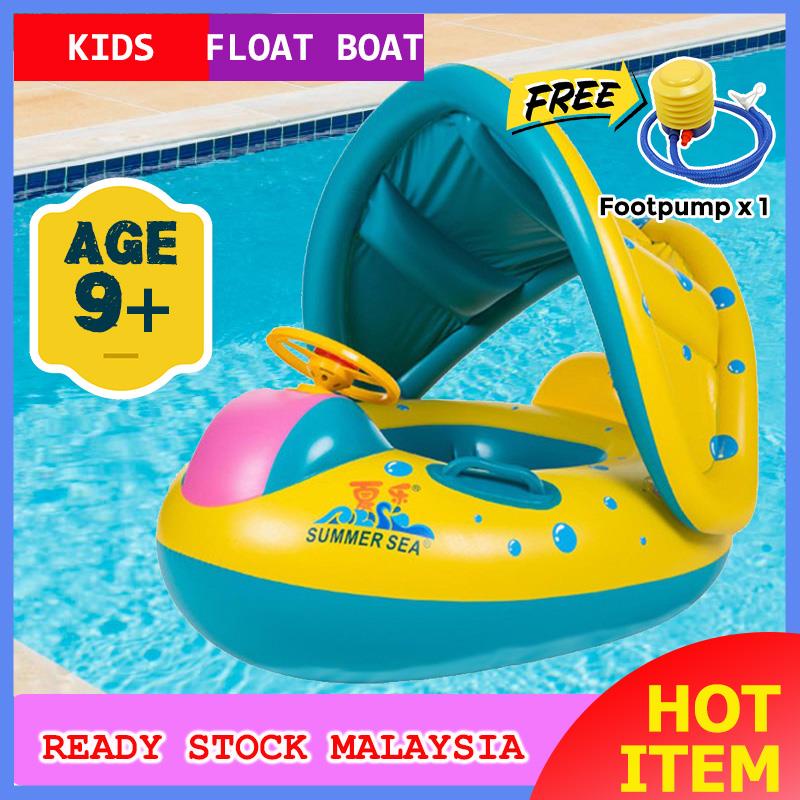 SHUIDI Inflatable Baby Float Seat Boat Swimming Ring Pool Toys Water