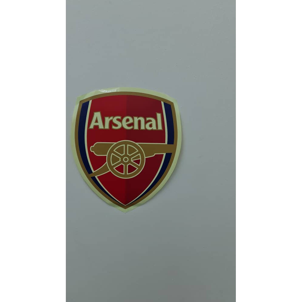 Photoluminescent Glow In The Dark Arsenal Logo Sticker | Shopee Malaysia