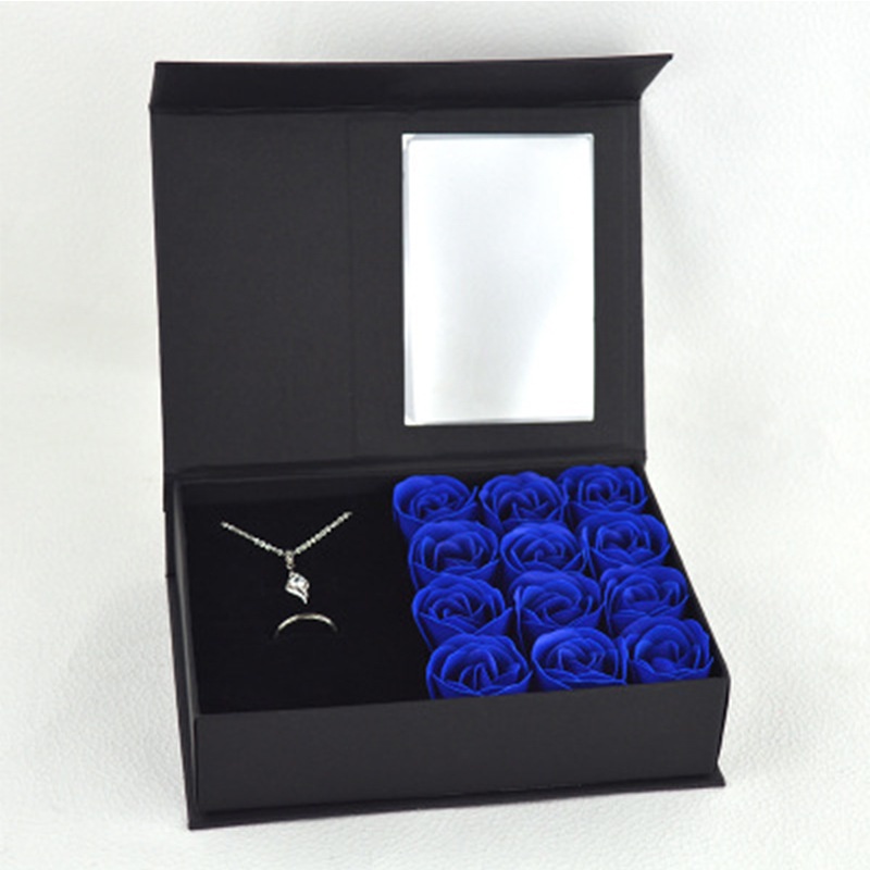 Flip Top 12 pcs Soap Rose Flower box Jewelry kotak Lipstick | Cash ...