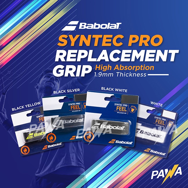 BABOLAT Syntec Pro Tennis Replacement Grip High Absorption