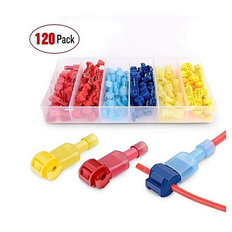 120PCS TTAP Electrical Connectors Quick Wire Splice Taps / Wire Crimp Terminal Shopee Malaysia