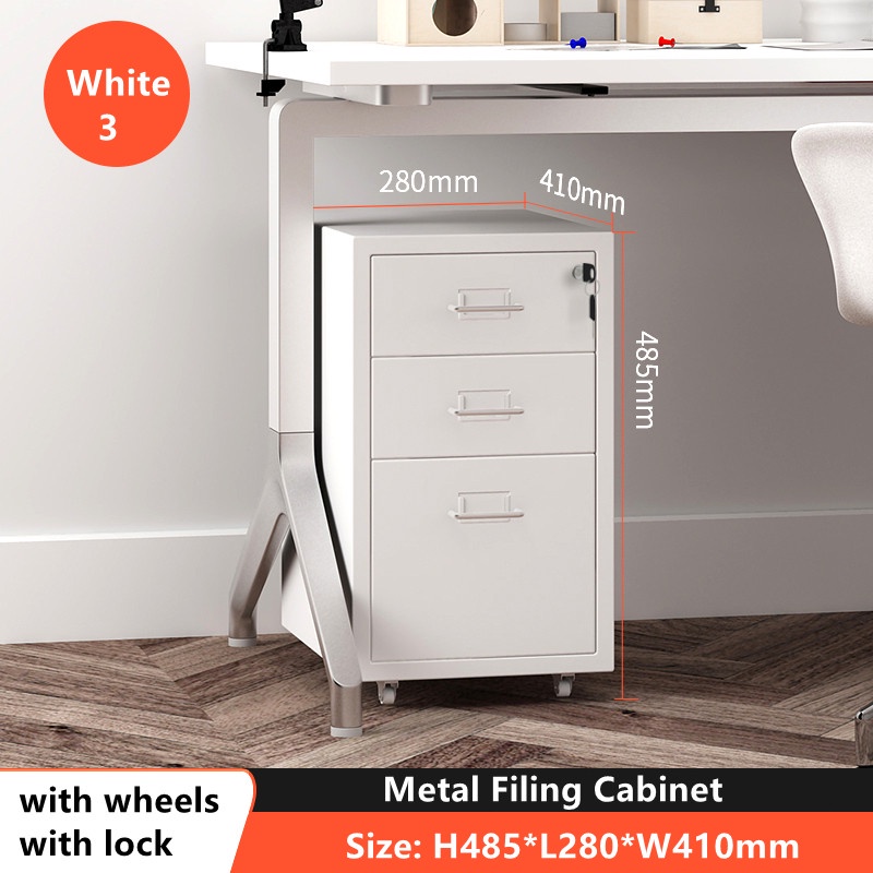 3/5/6L Metal Drawer Home Office Drawer Storage File Bookcase