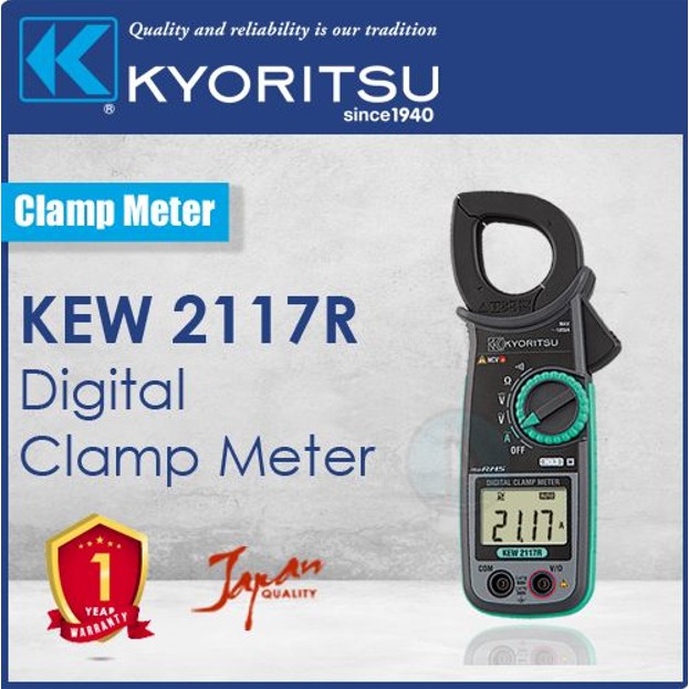 Kyoritsu 2117R AC Digital Clamp Meter KEW 2117R (NEW & ORI KYORITSU