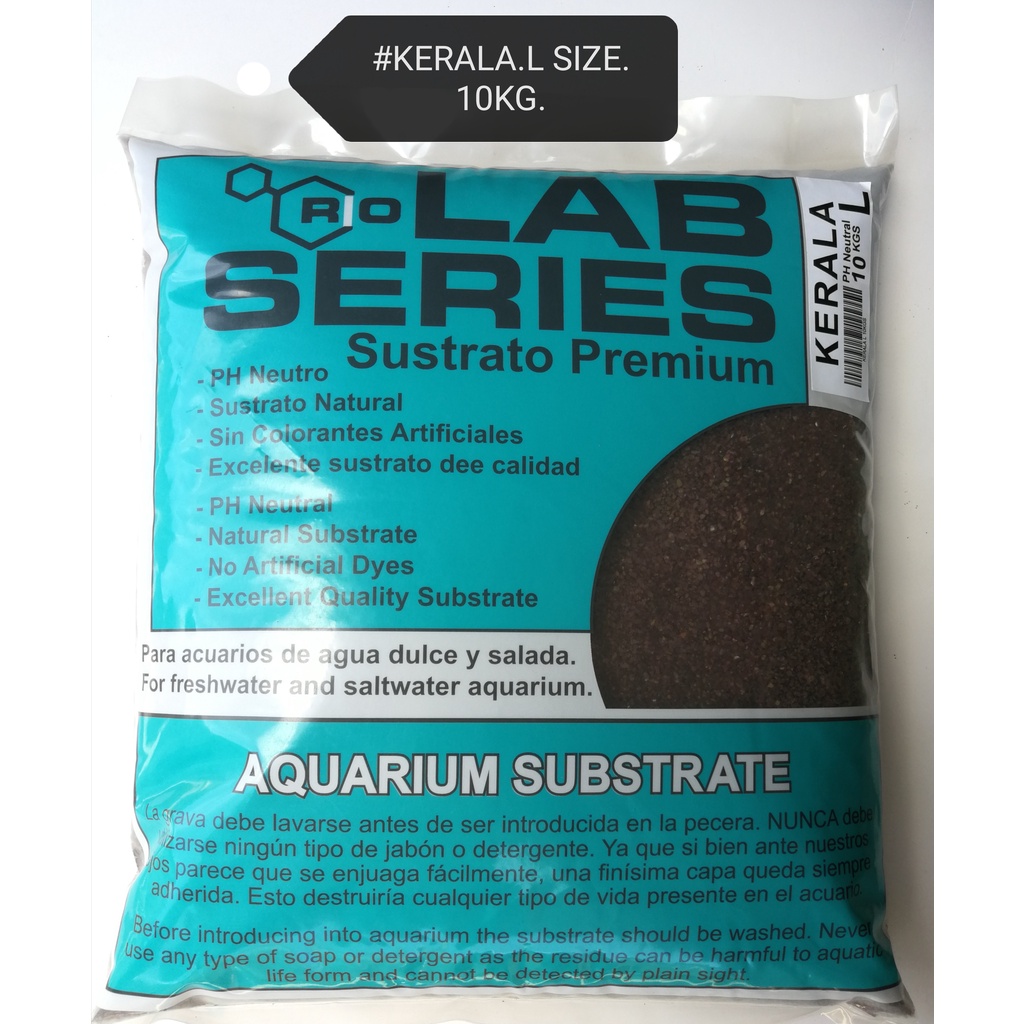 Rio Aquarium Substrate Kerala L 10kg Fish Soil Akuarium Substrat Tanah