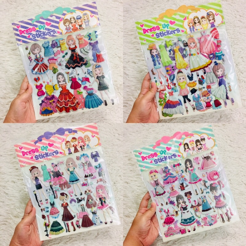 Dress up doll top sticker book