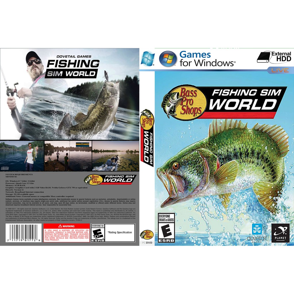 Fishing Sim World: Bass Pro Shops Edition PC GAME Offline [Pendrive  INSTALLATION]