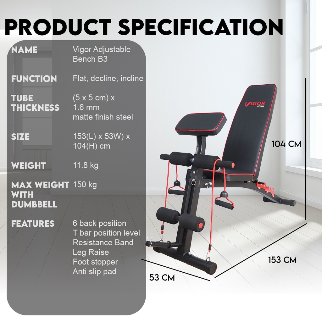 Vigor gym bench hotsell