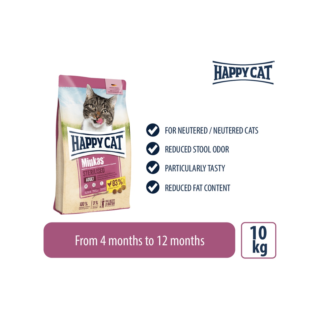 Happy cat cheap adult sterilised