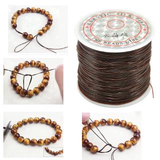 0.5-1.0mm Elastic Cord Beading Thread Stretch String Fibre Crafting Line  For Jewelry Making DIY