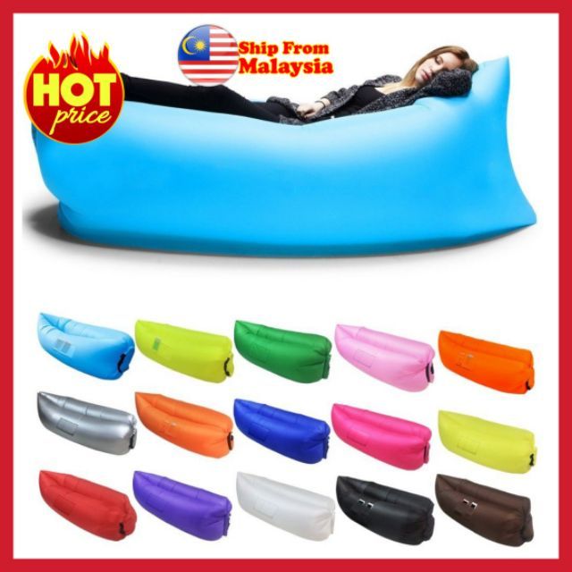 🔥Air Sleeping Bag Lazy Sofa🔥 Lounge Outdoor fold Shopee Malaysia
