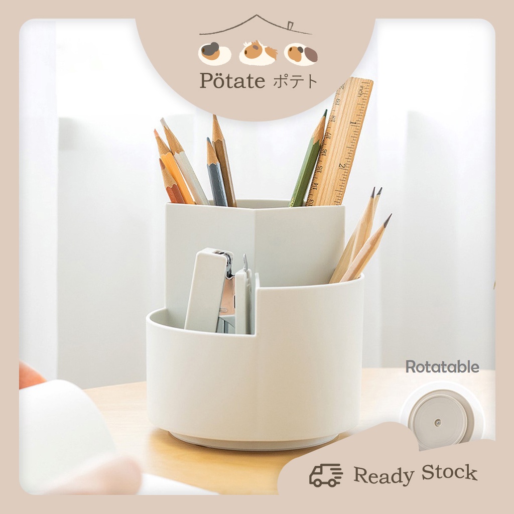 2 Pieces Desktop Trash Can Pen Holder Waste Bin Garbage Mini Office - View #10