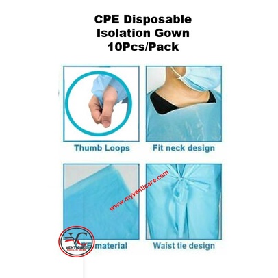 CPE ISOLATION GOWN (1pc) | Shopee Malaysia