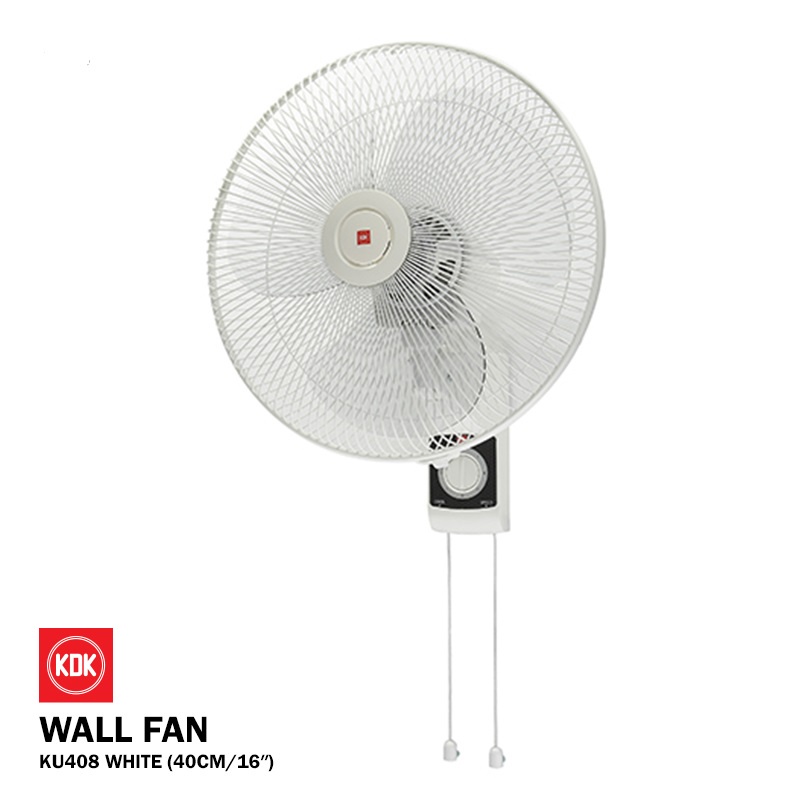KDK KU408-YG Wall Fan 16 inch - White/Grey | Shopee Malaysia