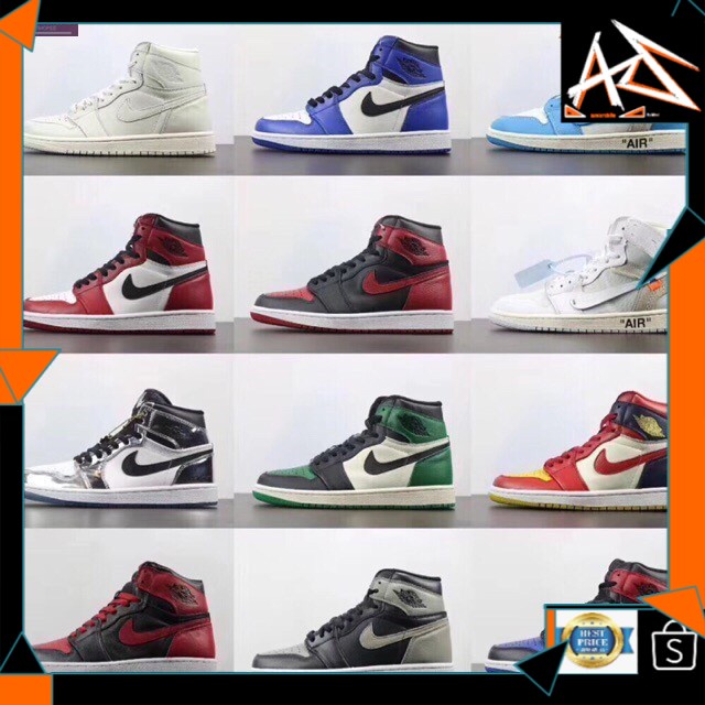 MALAYSIA UP AZWAR SHOP Original 27 Colors Nike Air Jordan 1 Top 3 AJ1 Men Women Running Shoes 36 46 Shopee Malaysia